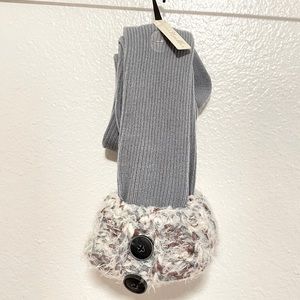 Simply Noelle button detail cuff boot socks NWT